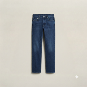 Straight-Leg Indigo Denim Jean