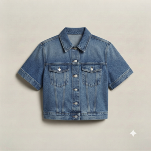 Denim Cropped Shirt