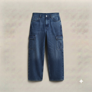 IMG_4379 Unisex Denim Cargo Pants